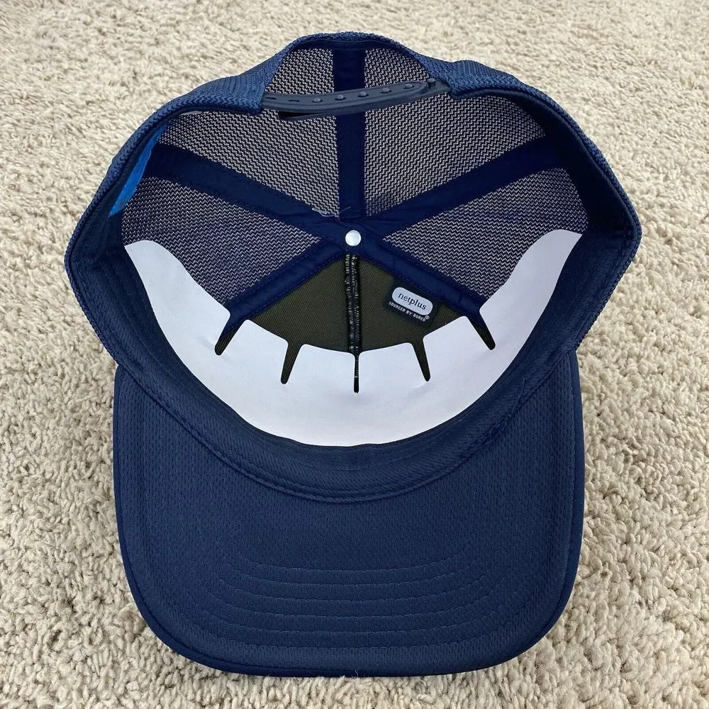 Costa 83 Del Mar Hat Hang Loose Blue Foam Mesh Stripe‎ Logo Trucker Snapback Cap